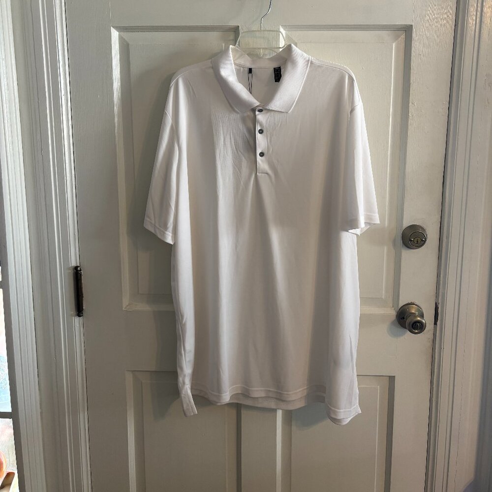 Men's Adidas White Polo Shirt  NWT